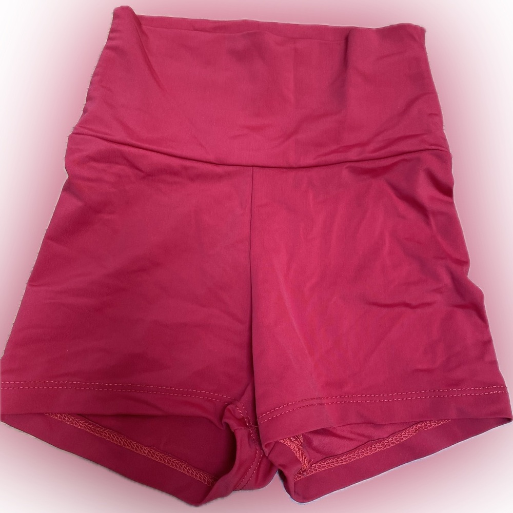 Natalie Dancewear high waist youth short red
